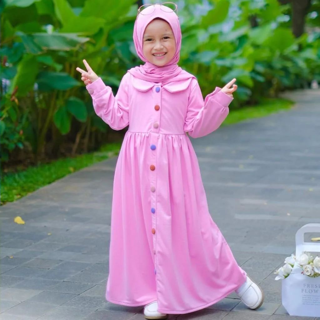 ZEA KIDS MAXI IK ITY CRAPE 4 6 Tahun LD 66 CM PB 92 CM DAPAT GAMIS ANAK FULL KANCING BAJU KIDS KEKINIAN TERBARU 2022