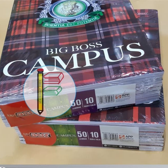 Buku Tulis Big Boss Campus Maxi 50 Lembar per Pack isi 10 buku