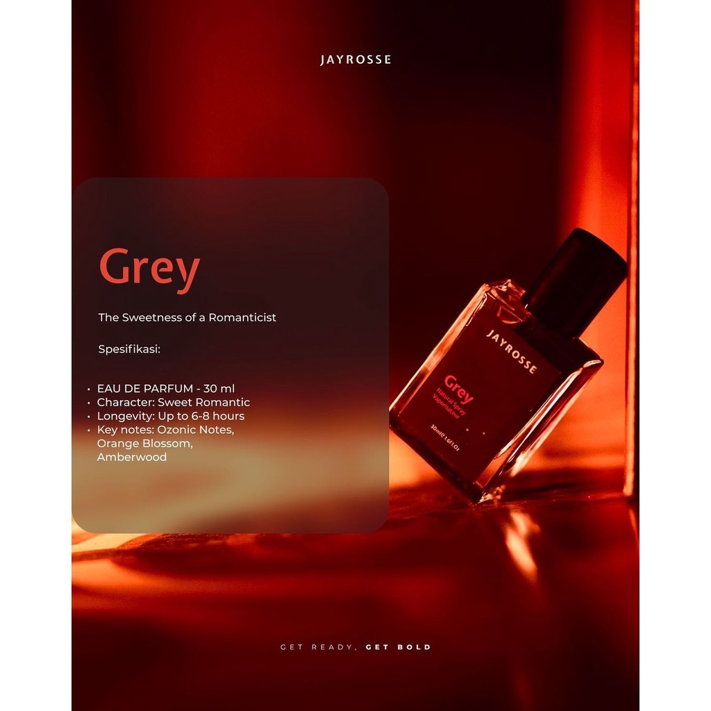 Parfum Jayrosse Grey Jayrose Viral Tiktok Parfum Pria Tahan Lama Pemikat Pasangan 30ml