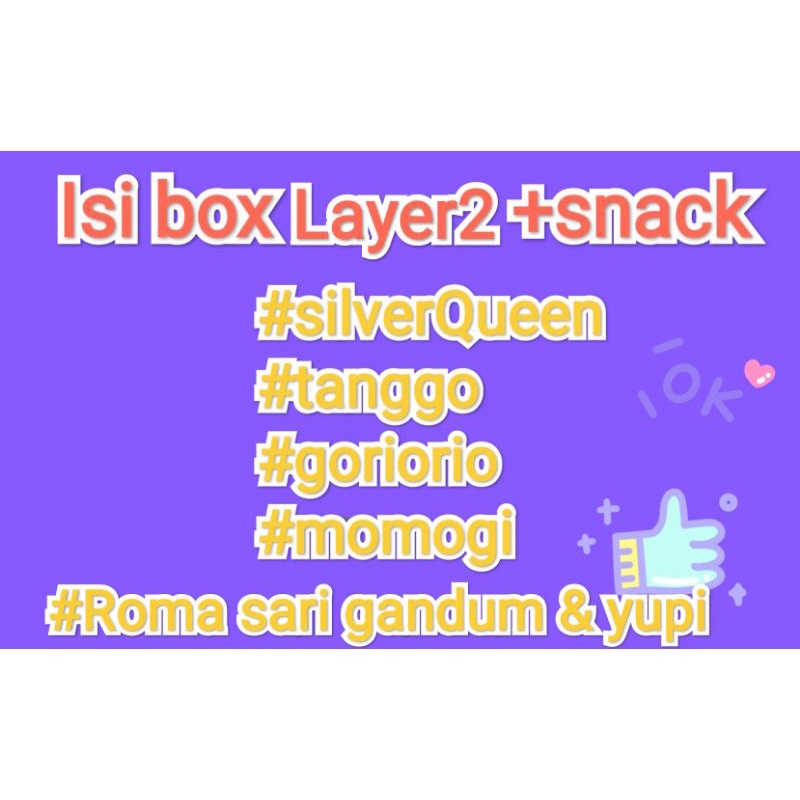 explosion box kado snack layer 1dan 2 ulang tahun