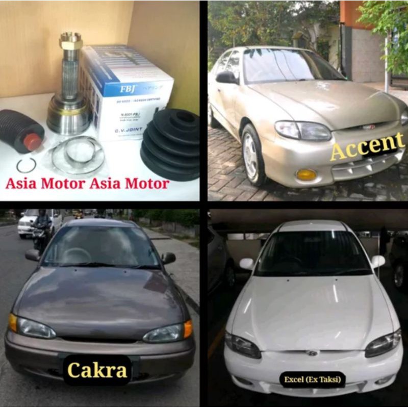CV Joint As Roda Luar Hyundai Accent Excel Exell Cakra Kokel Kohel Cv Joint Luar Accent Excel Cakra