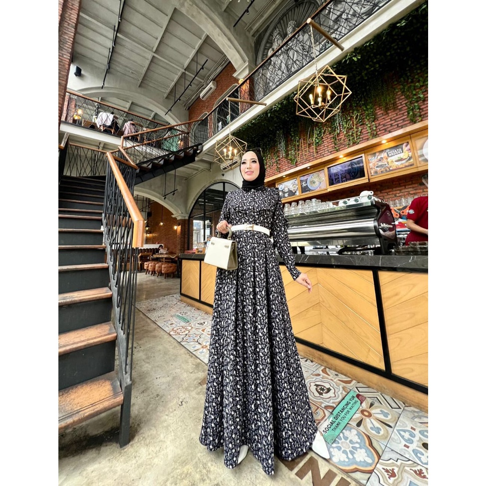DRESS MUSLIM GAMIS SAVINA FLOWY