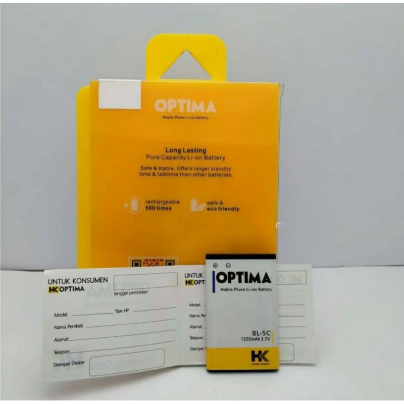 Baterai Batre Batrai Battery HK Optima Nokia BL4C BL5C BL4UL Nokia BL 4C BL 5C BL 4UL Original