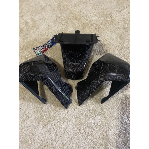 cover stoplamp carbon kevlar pcx lokal 150 motif hexagonal