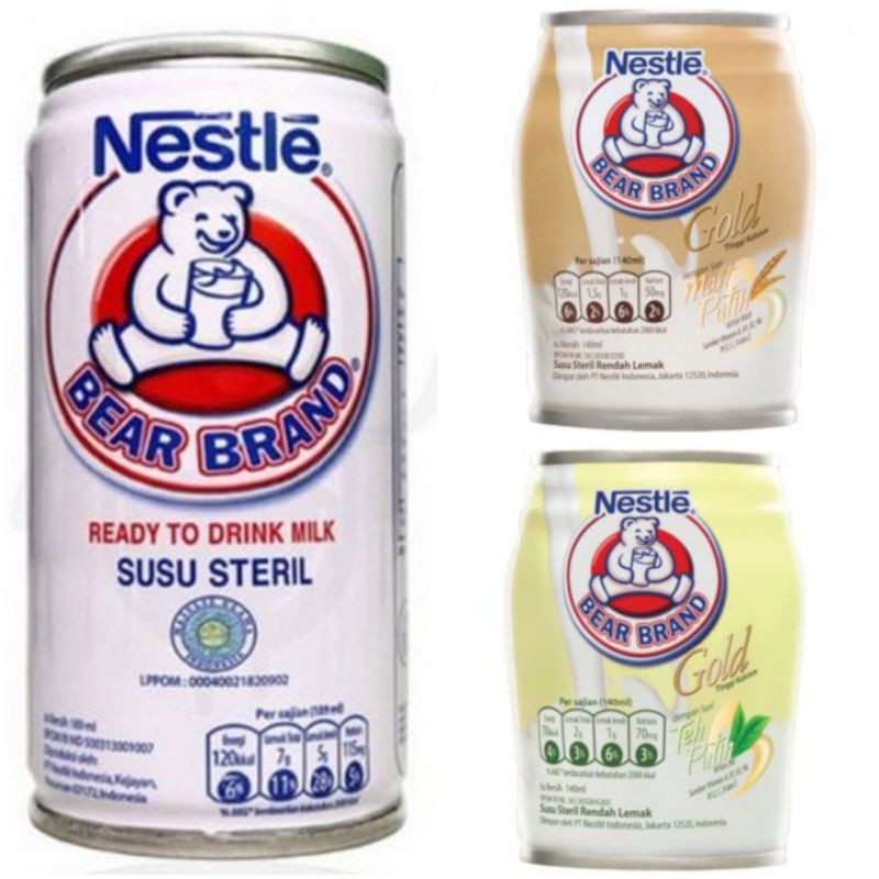 

BEAR BRAND Gold White Tea / BEAR BRAND Gold White Malt / Susu Kaleng / Susu Steril / Susu Beruang