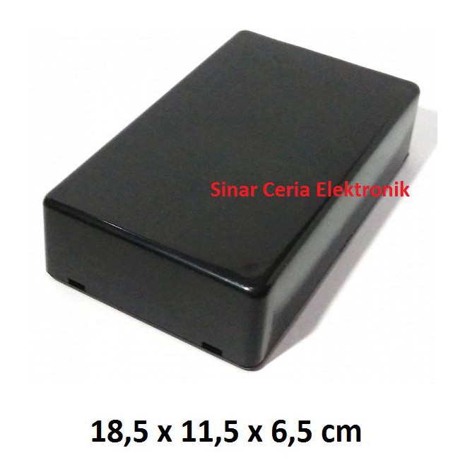 

Box Plastik / Kotak Plastik Hitam 18,5 x 11,5 x 6,5 cm Box Casing sincer02