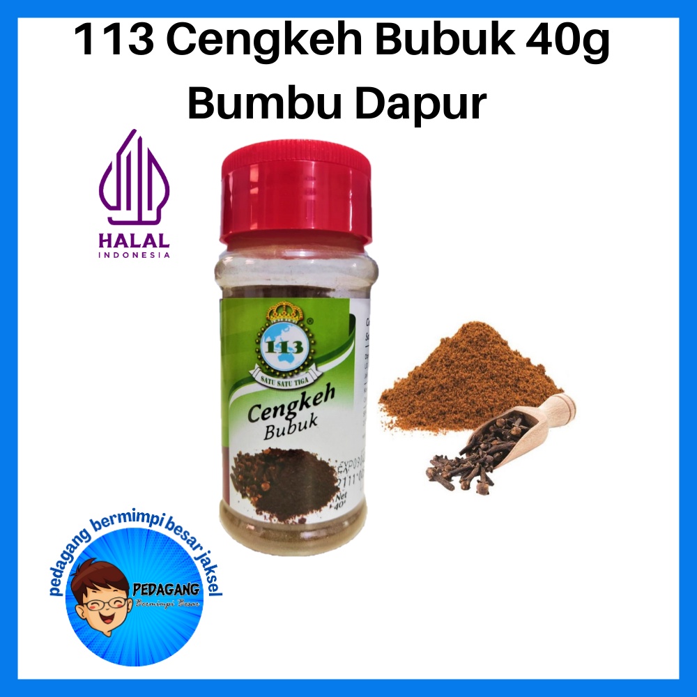 

113 Cengkeh Bubuk 40g/ Bumbu Dapur / Penyedap Rasa/ Rempah Rempah/ Bumbu Masak/ Cengkeh Bubuk