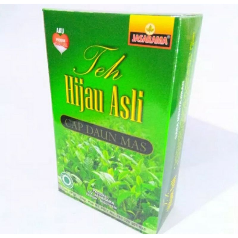 

Teh hijau asli cap daun mas