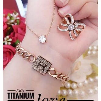 Titanium set perhiasan wanita a322