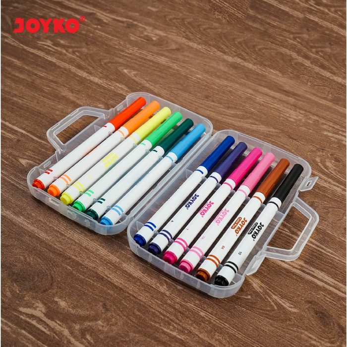 

TULIS-ALAT- COLOR PEN PULPEN PENA WARNA JOYKO CLP-04 12 WARNA COLORS -ALAT-TULIS.
