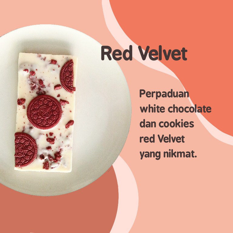 

Red Velvet (Chocolate Bark - Coklat Hadiah)