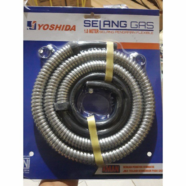 SELANG REGULATOR YOSHIDA 1,8m SELANG PENGAMAN FLEXIBLE TERMURAH