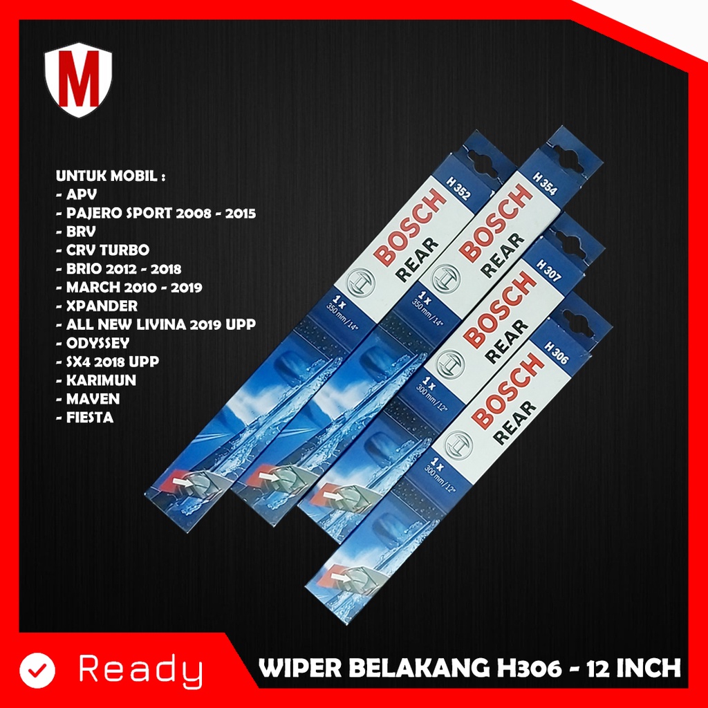 WIPER BELAKANG BOSCH H 306 12&quot; INCH APV / KARIMUN / MARCH / FIESTA