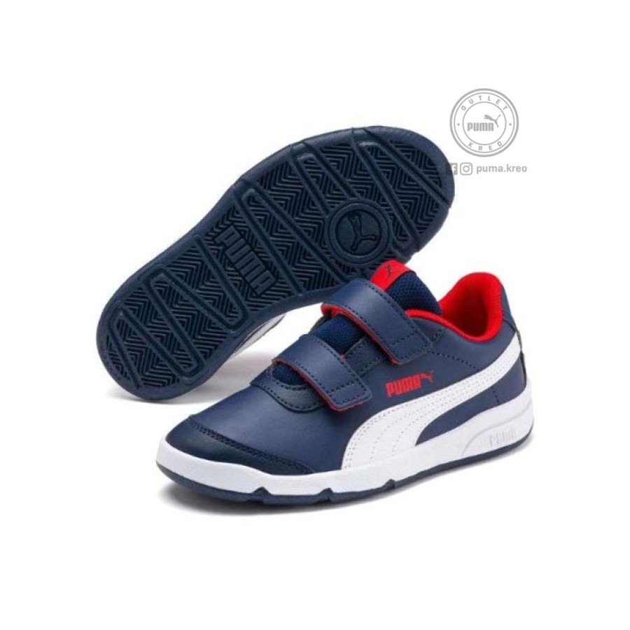 Sepatu Anak PUMA Stepfleex 2 SL kids sneakers Peacoat White ORIGINAL BNIB