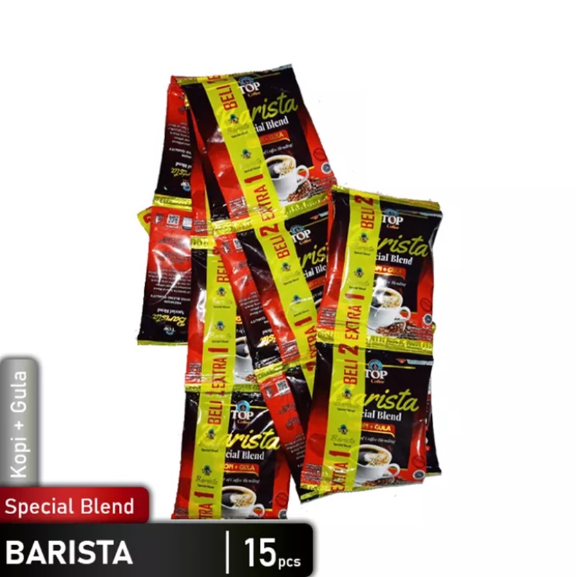 

Top Coffee Barista Special Blend 25G Kopi Gula Isi 15 Pcs