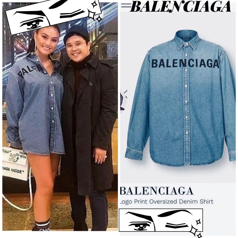 KEMEJA DENIM BALENCIAGA PREMIUM - KEMEJA IMPORT - BALENCIAGA - ATASAN IMPORT