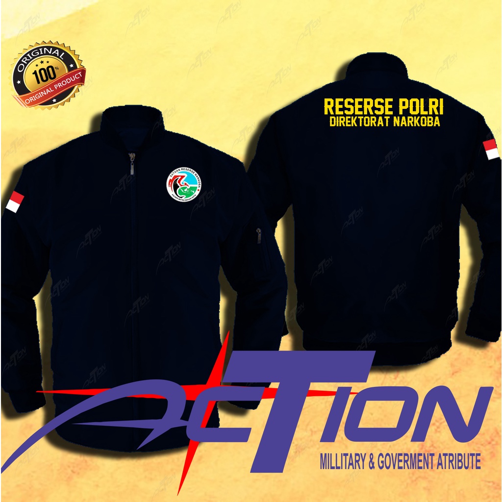 Jual JAKET RESERSE POLRI JAKET BOMBER RESERSE POLRI BORDIR TERBARU ...