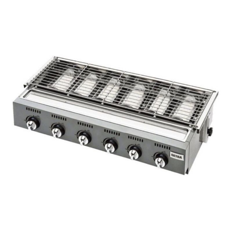 KOMPOR PANGGANGAN GETRA 6 TUNGKU SILVER - KOMPOR GETRA 6 TUNGKU - GETRA 6 TUNGKU - GETRA GRILL 6 MAT