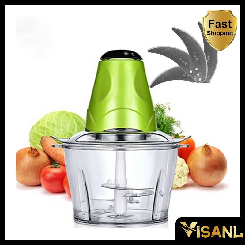 Blender daging chopper Hand Blender Press 2L Baja tahan karat Serbaguna Multifungsi