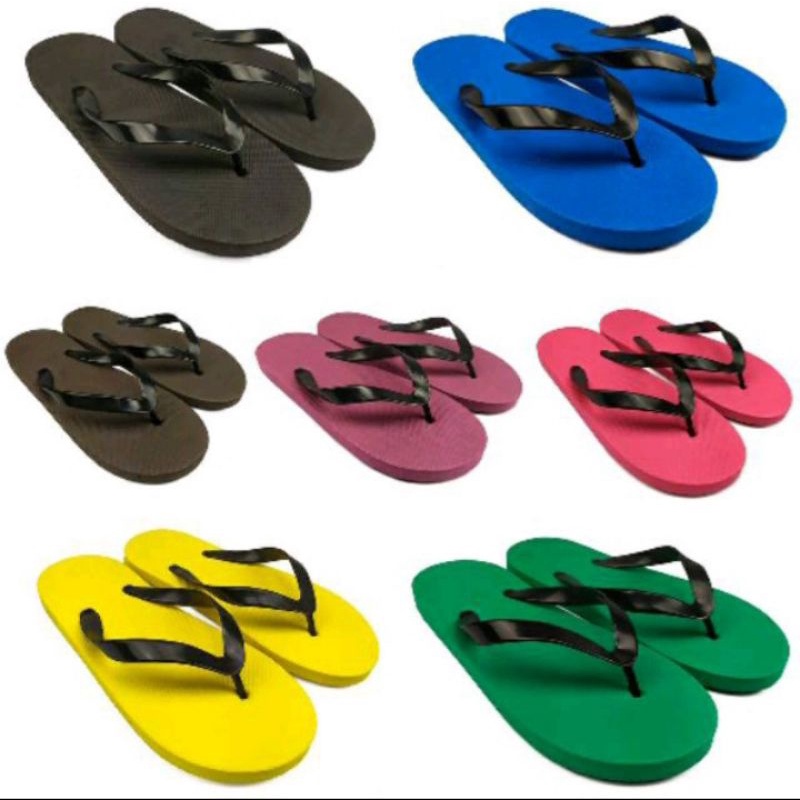 sandal jepit pria motif polos