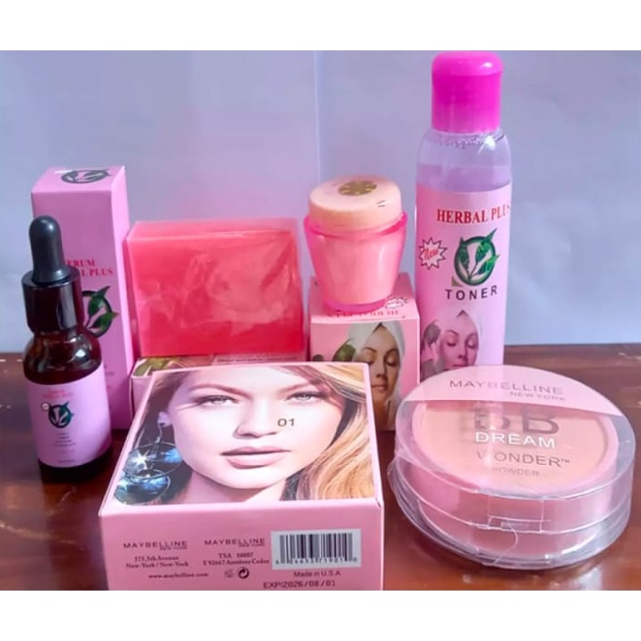 Paket Lengkap Cream Herbal Plus Dan BB Dream - (Cream, Sabun, Toner, Serum dan BB Dream Wonder)