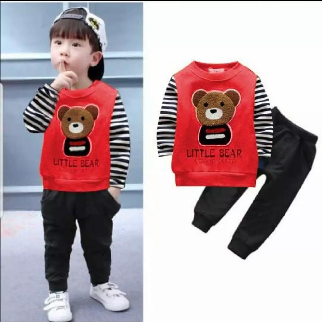 COD BEST SELLER STELAN BABYTERY TEDDY BORDIR // STELAN ANAK KEKINIAN 1-5TAHUN