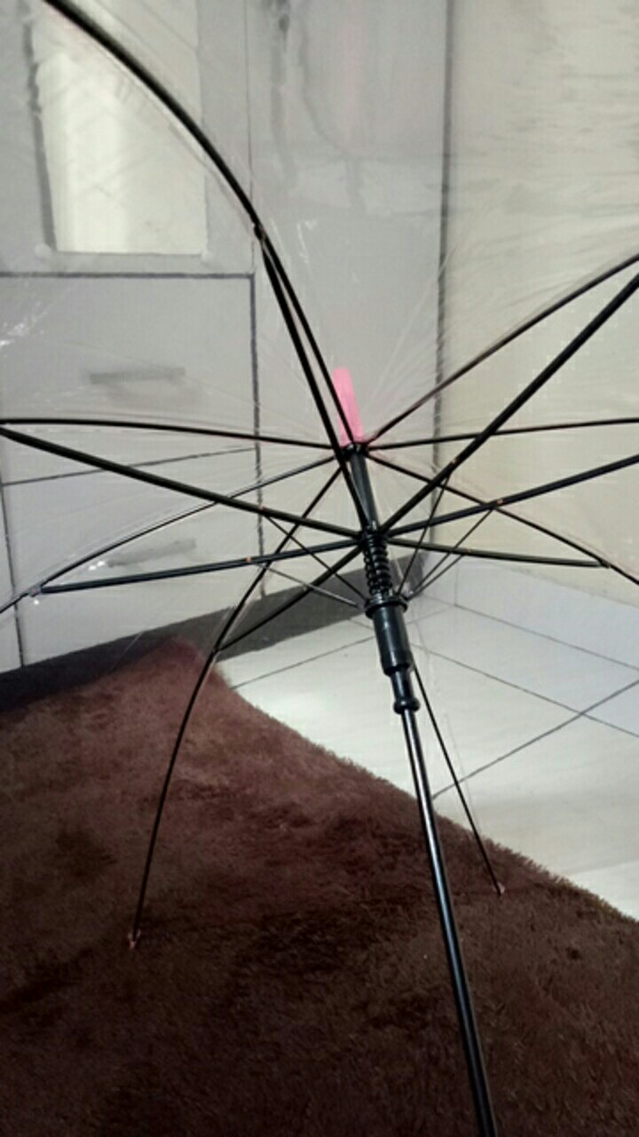 Payung Transparan Warna Panjang