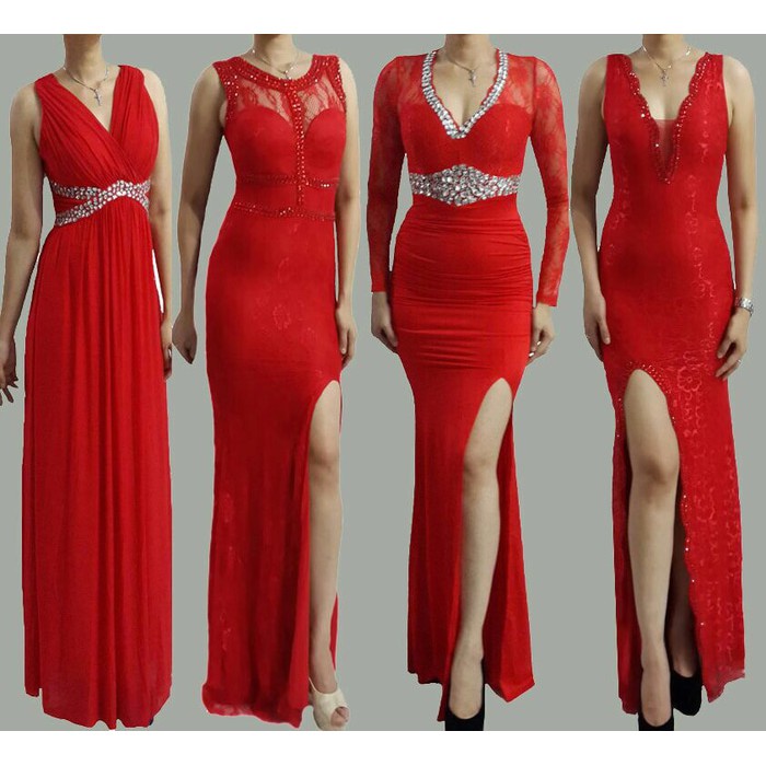 Long dress dress pesta