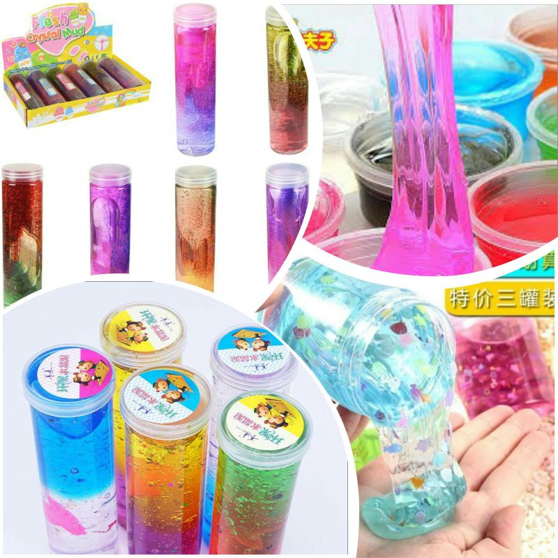 MAINAN ANAK SLEM / SLEM MAINAN ANAK IMPORT / SLEM JUMBO KARAKTER / SLEM GLITER WANGI BUAH DAN TIDAK 