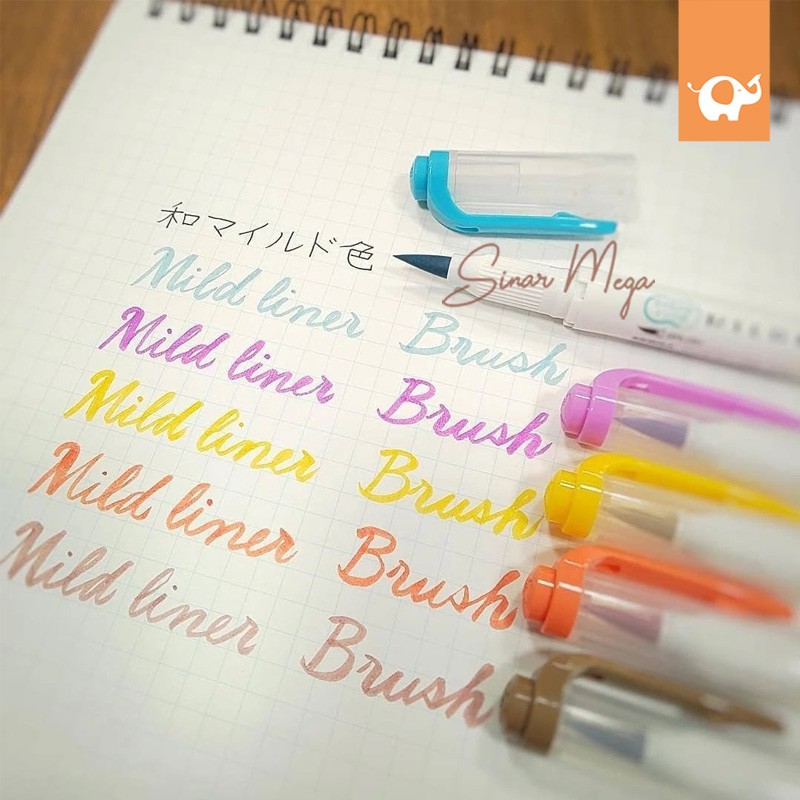 

HJK Zebra Mildliner Brush Pen Pastel Marker Double Ended Highlighter Pastel Lucu Unik Murah