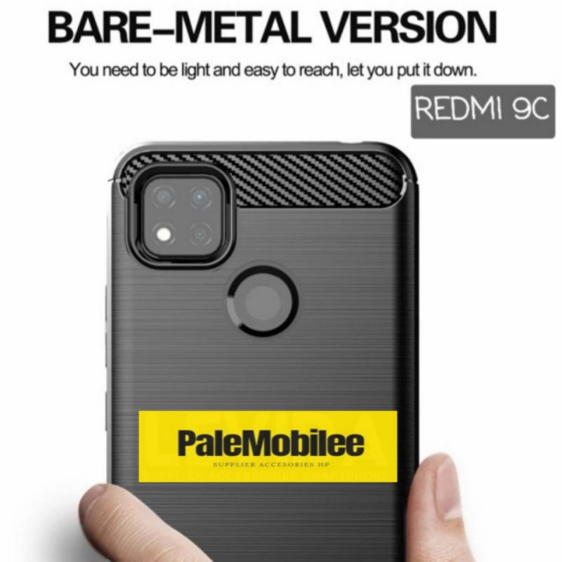 Redmi 9C Case Ipaky Carbon Fiber Soft Case Xiaomi Redmi 9C