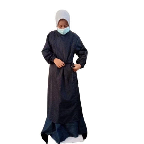 APD Gown I Surgical Gown I Jubah Operasi I Baju Medis I Gown Parasut Micro - Navy