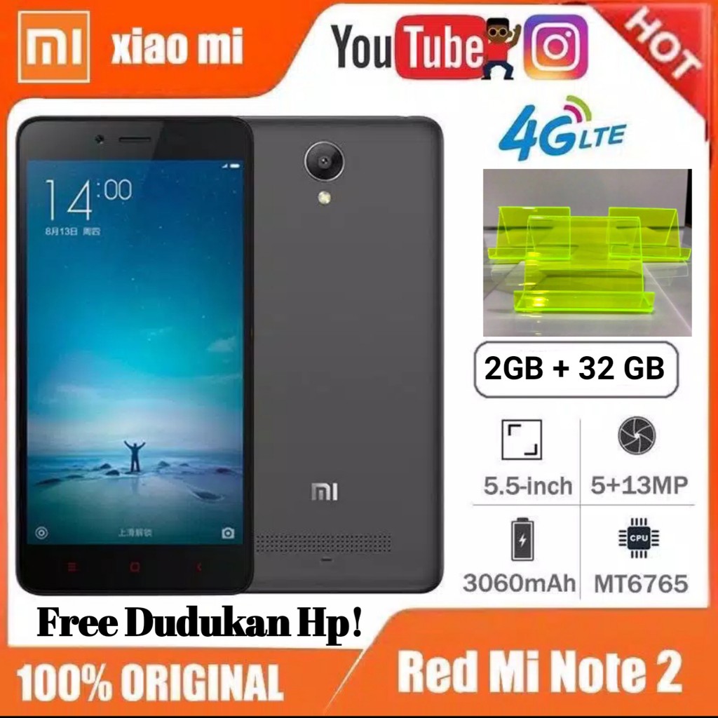 Promo Redmi Note 2 32GB RAM 2GB 4G LTE