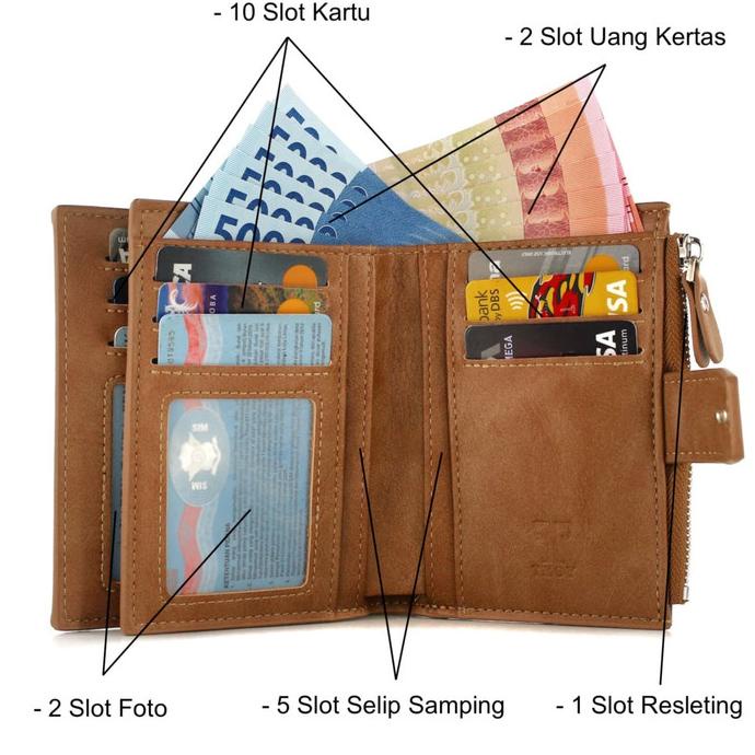TOKOKOE | Dompet Pria Model Berdiri | Original Kulit | TROY HD Series