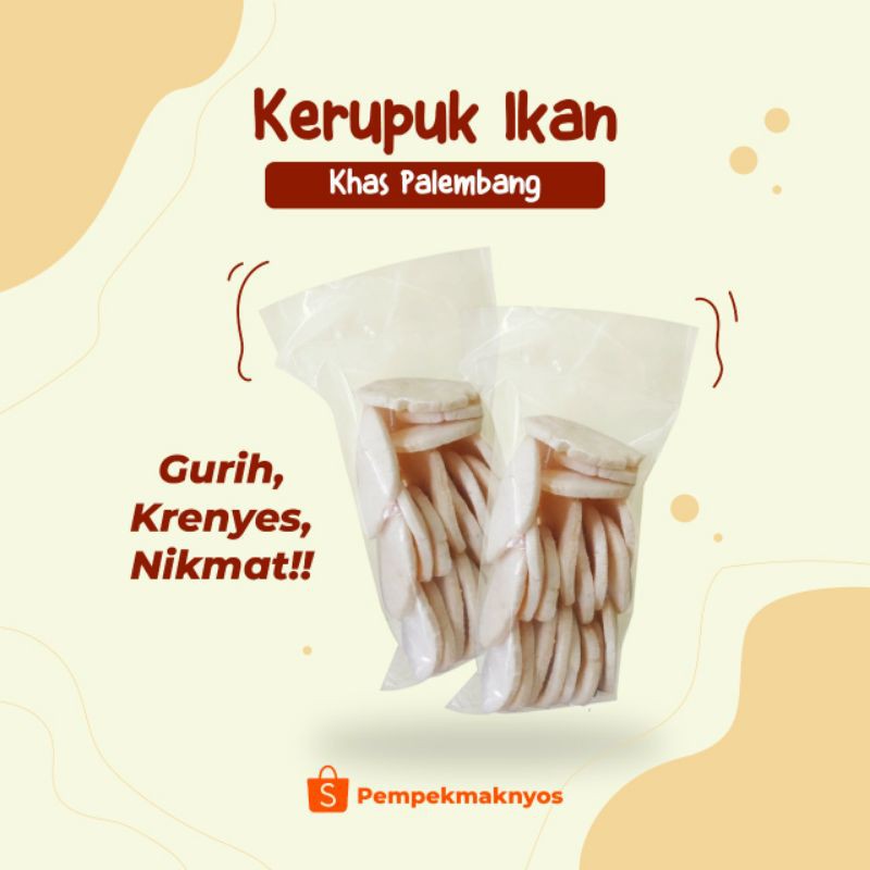 

KERUPUK KEMPLANG PALEMBANG SUPER GORENG IKAN TENGGIRI ASLI 250 gram