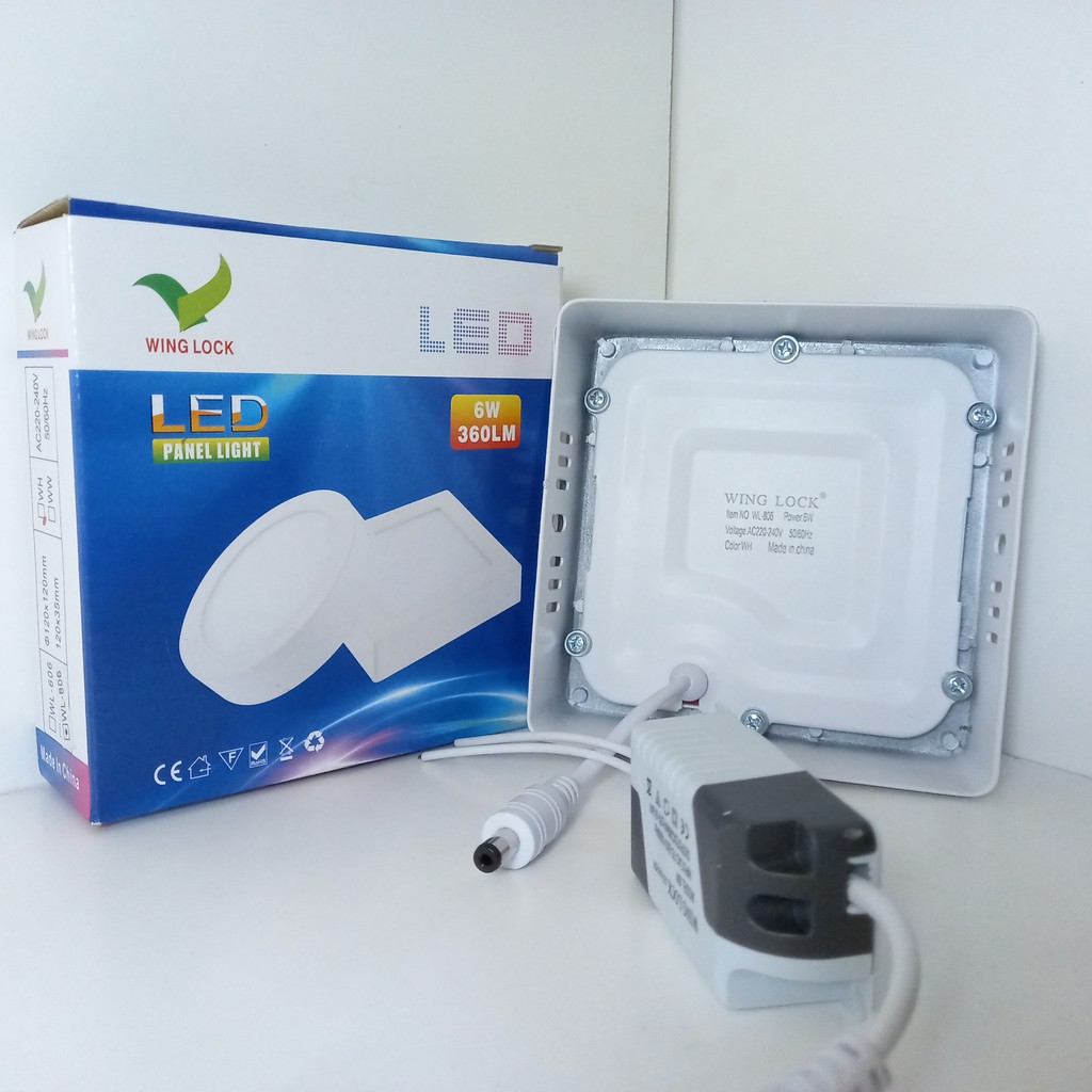 LAMPU DOWNLIGHT LED 6 WATT PUTIH OUTBOW LAMPU PANEL LED KOTAK 6w OUTBOW