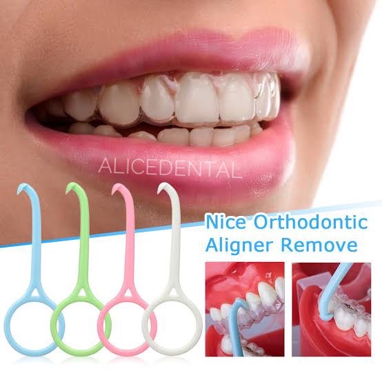 Alat lepas retainer ortho orthodontic aligner hook remover alat lepas behel veneer gigi