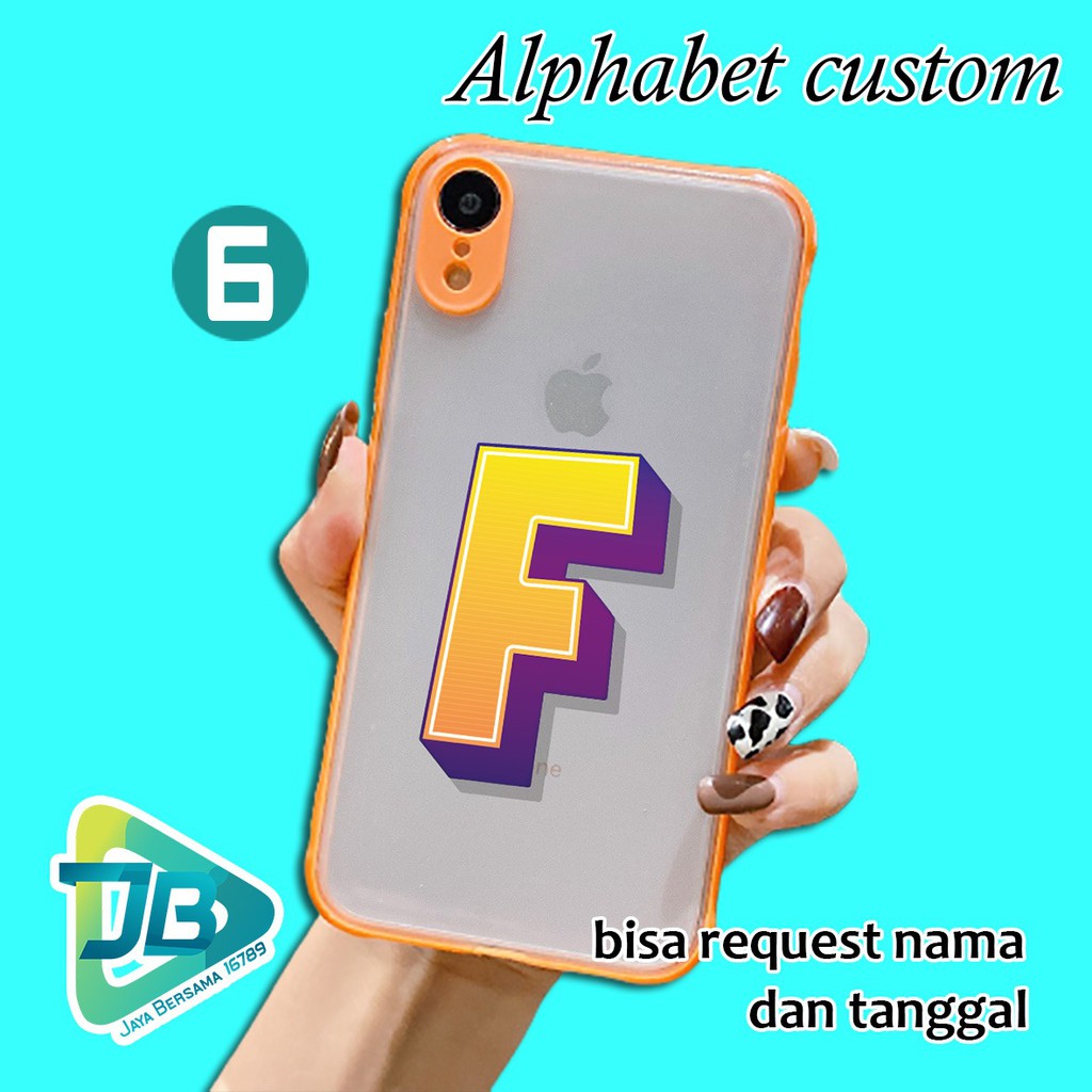 SOFTCASE CHOICE ALPHABET OPPO A9 A5 A52 A92 A53 A59 F1S F5 F9 F11 RENO 2F A91 3 4 PRO 4F JB3330