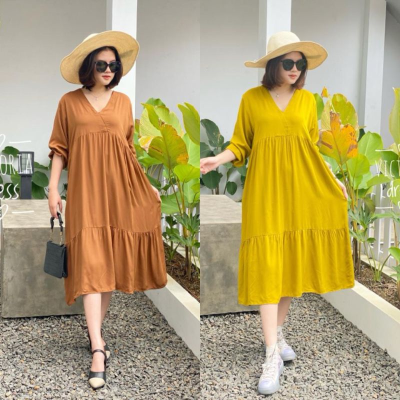 Daster polos | VICTORIA Dress Polos Pendek