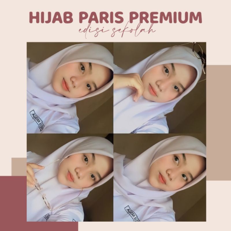 PARIS PREMIUM EDISI SEKOLAH / VOAL HIJAB / PARIS PREMIUM / (NEW) PARIS PREMIUM EDISI OOTD
