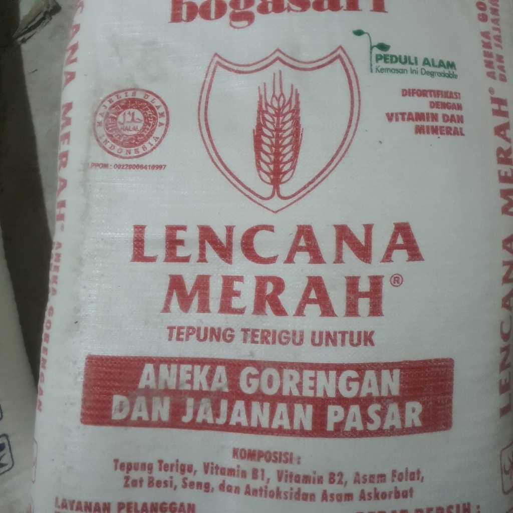 Terigu Lencana Merah Kemasan Karung 25kg