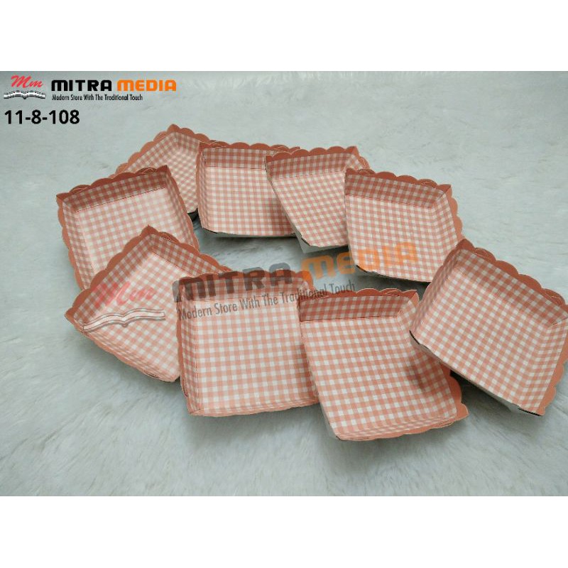 PIRING KERTAS KUE KOTAK KECIL IMUT