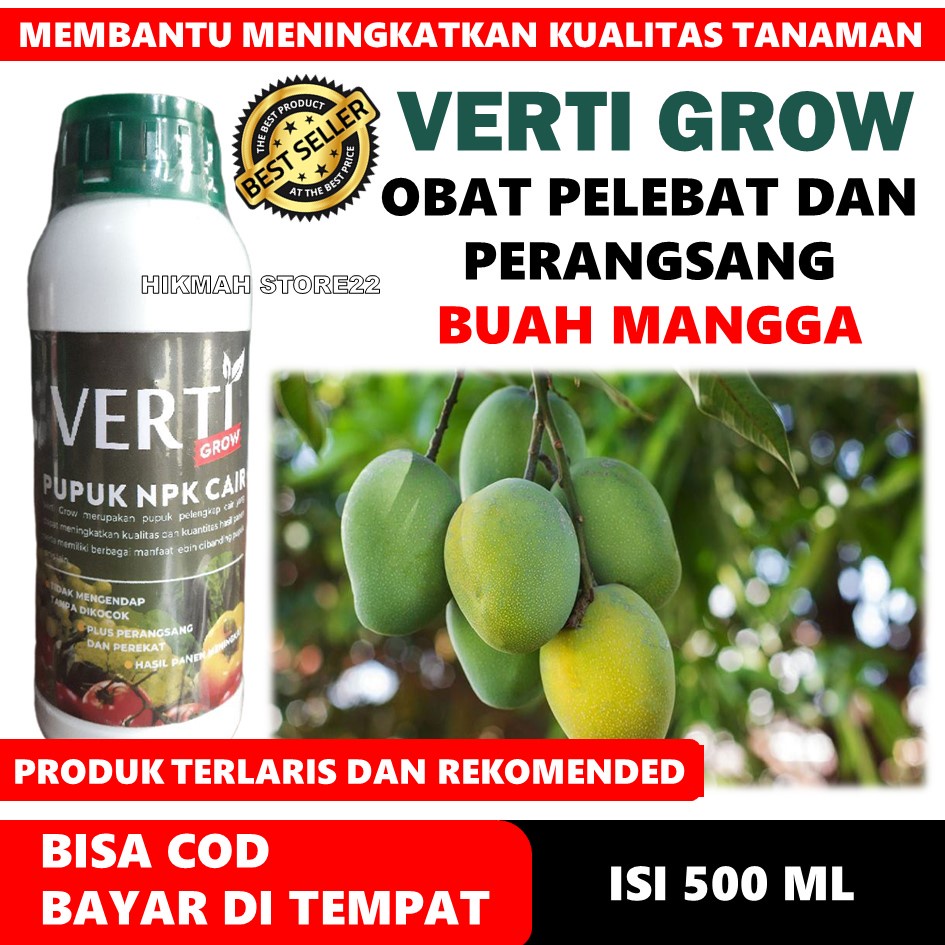 OBAT PELEBAT BUAH MANGGA - Vertigrow Obat Pelebat Buah Mangga - Obat Pemacu Pembuahan Buah Mangga - 