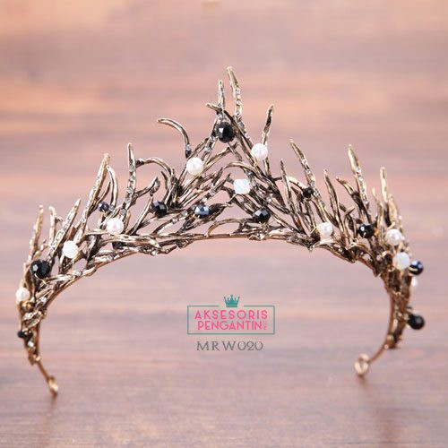 [BISA COD] AKSESORIS PENGANTIN MAHKOTA BRIDAL HEADPIECE WEDDING MRW020