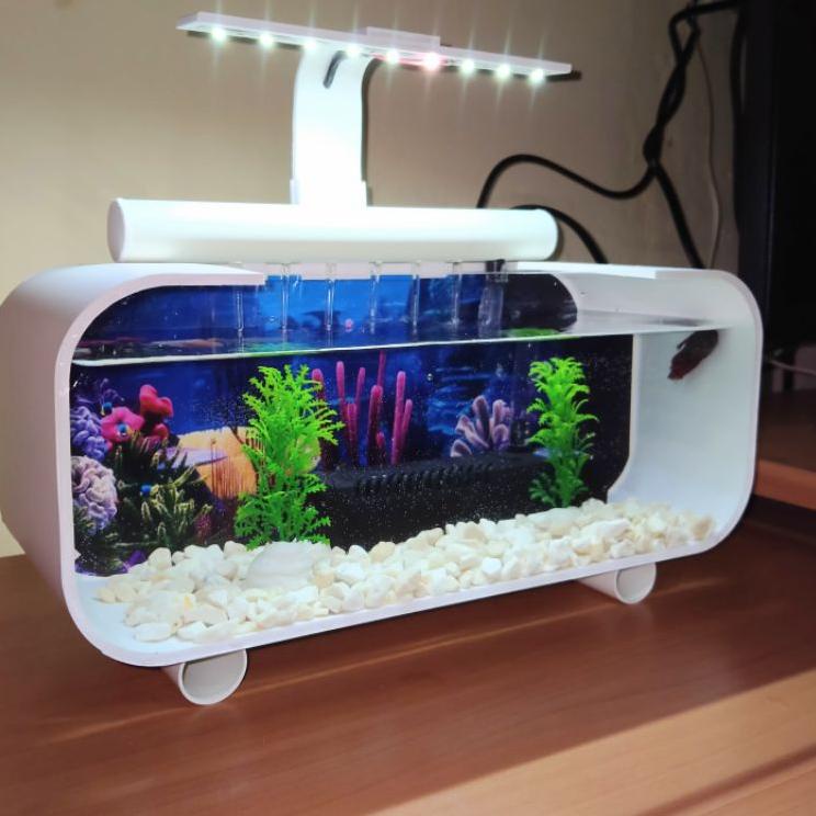 MET.01Jl22g– Aquarium Akrilik Fullset Pompa Filter Sirkulasi / Aquarium Unik / Aquarium Ikan Hias / 