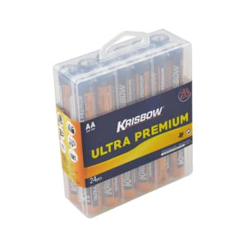 Krisbow Baterai Ultra Alkaline Aa 24 pcs