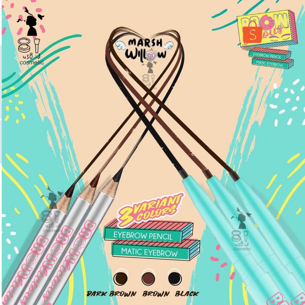 MarshWillow Brownlicious Eyebrow Pencil | Matic Eyebrow Pensil Alis by Natasha Wilona BPOM