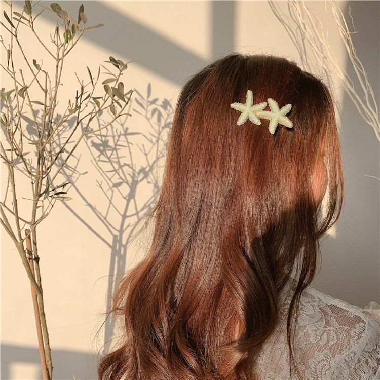 Spring New Stars Delicate Hairpin Girl Starfish Princess Bangs Hair Accessories