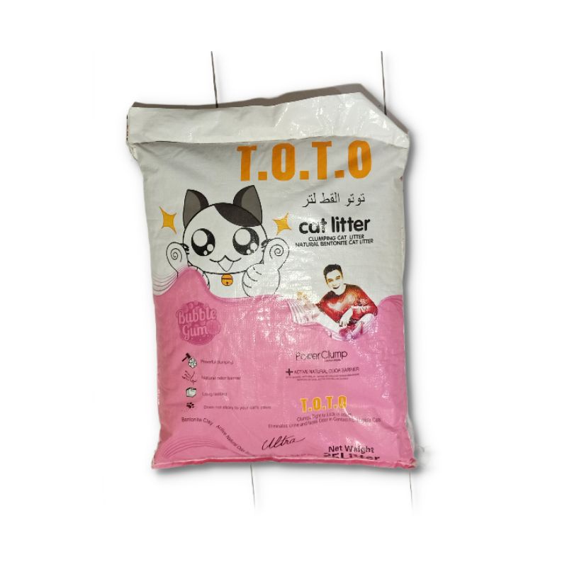toto pasir kucing gumpal wangi 25 liter