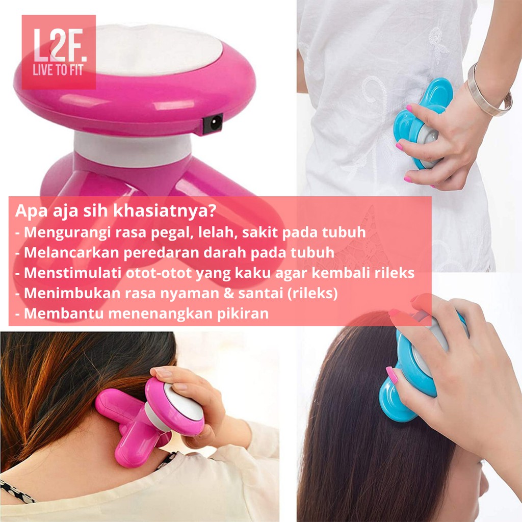 Alat Pijat Mini Elektrik Portable 3D Massager Massage MIMO USB GRATIS ONGKIR COD